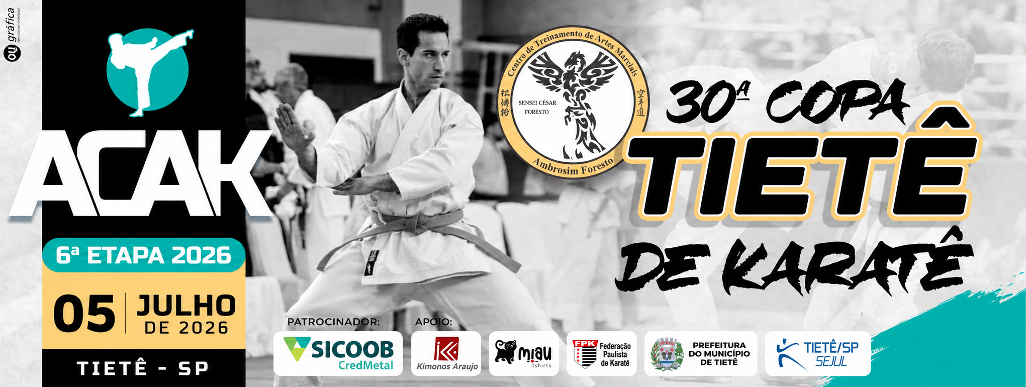 6ª Etapa ACAK 2026 - 30ª Copa Tietê de Karate