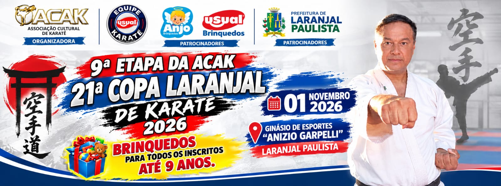 9ª Etapa do Circuito ACAK - 21ª Copa Laranjal de Karate