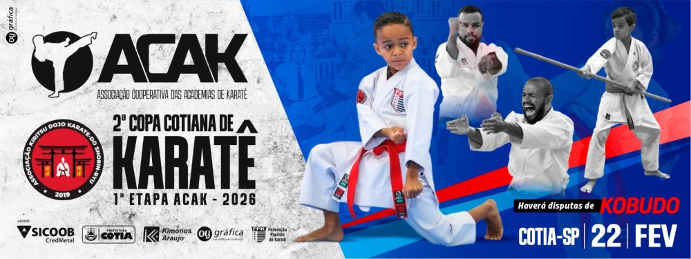 1ª Etapa do Circuito ACAK 2026 - 2ª Copa Cotiana de Karate