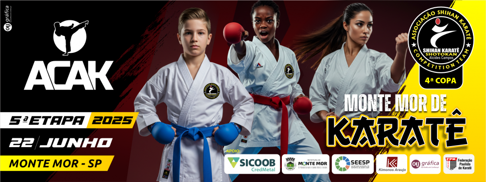 5ª Etapa do Circuito ACAK 2025 - 4ª Copa Monte Mor de Karate